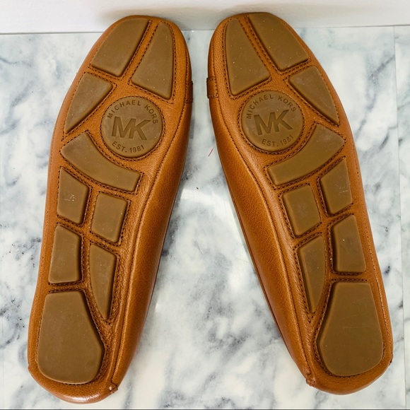 NWOT Michael Kors Fulton Leather Luggage Flats - Picture 9 of 12